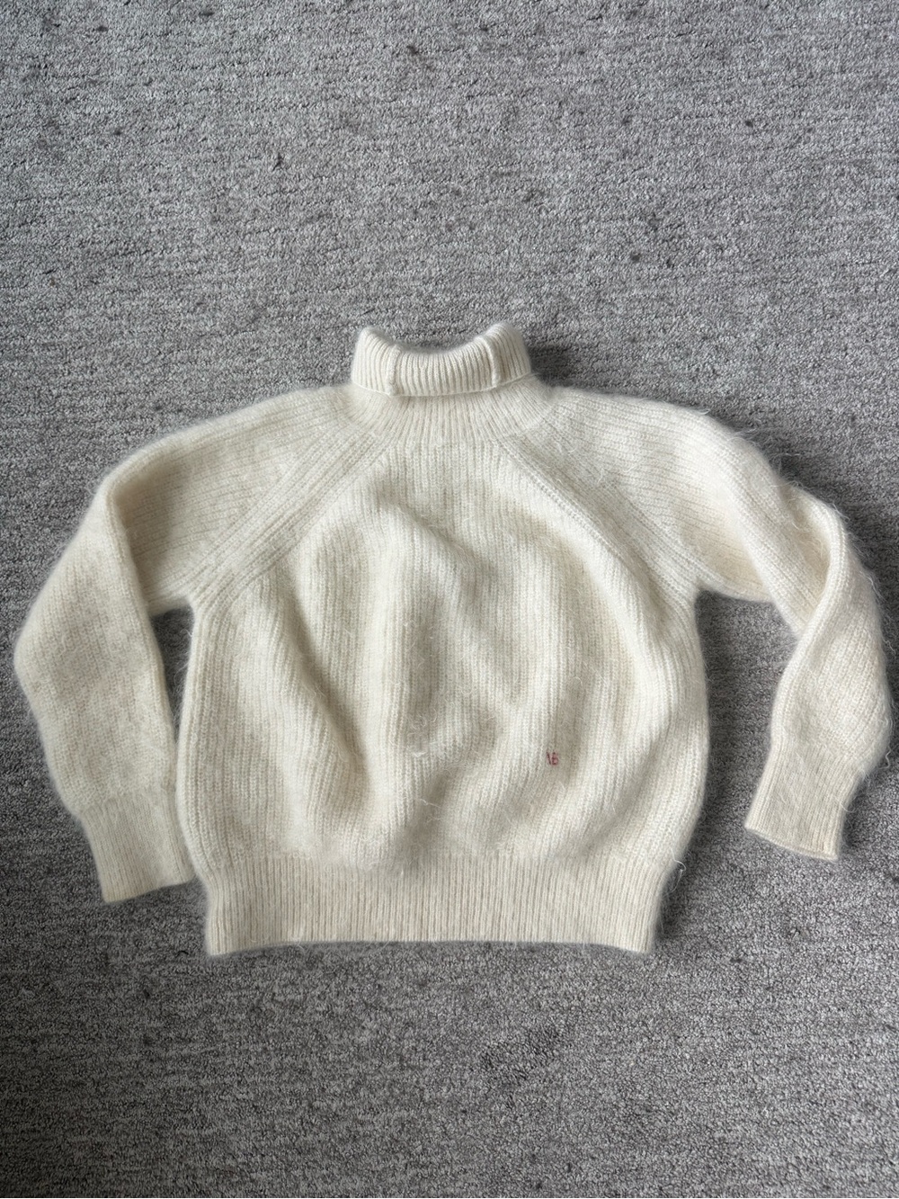 Victoria Beckham Cream Turtleneck Sweater
